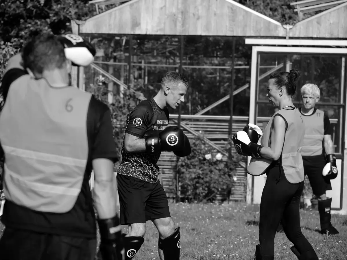 Kickboks clinic op locatie door Fightteam Vlaardingen